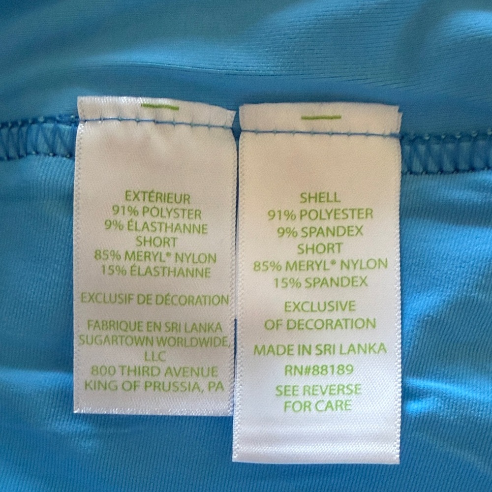Lilly Pulitzer Blue and White Mini Skirt - Picture 4 of 5